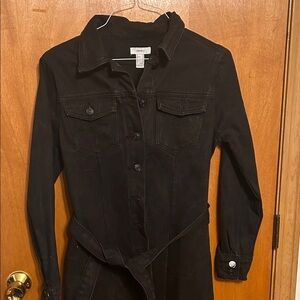 Forever 21 Charcoal Button-Up Blazer Dress